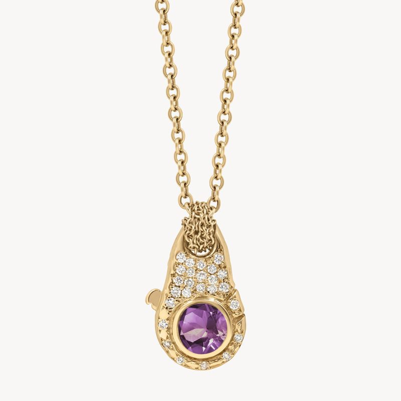 LockNecklace Amethyst